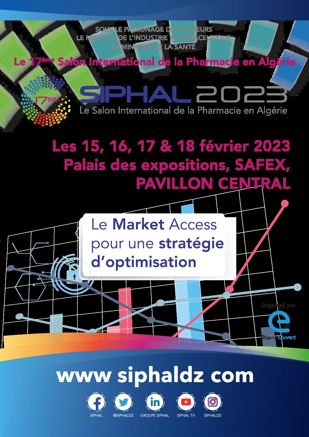 Prévu du 15 au 18 février à Alger : SIPHAL, l’évènement référence du secteur pharmaceutique fait son grand retour pour sa 17e édition